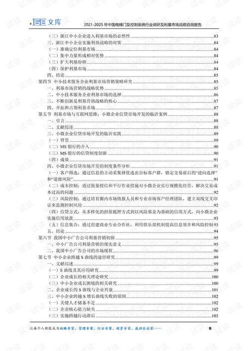 2021-2025年中國電梯門及控制系統(tǒng)行業(yè)調(diào)研與利基市場戰(zhàn)略咨詢報(bào)告